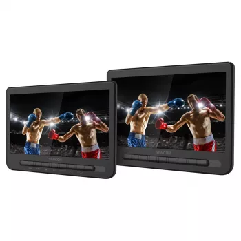 SENCOR SPV 7105 DUAL Monitor de encosto de cabeça para automóvel com DVD 2x10 polegadas LCD