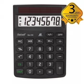 Rebell Eco 310 Calculadora de secretária preta