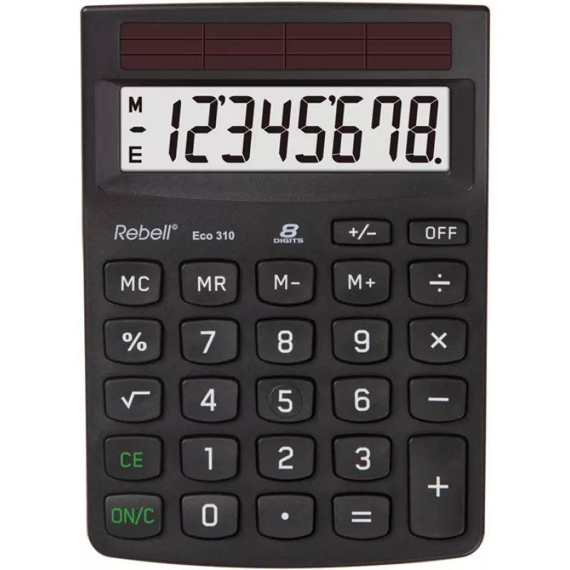 Rebell Eco 310 Calculadora de secretária preta