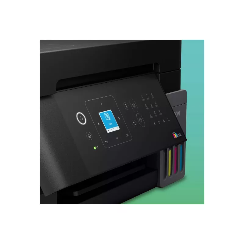 Epson L5390 Impressora multifunções de depósito de tinta - Cor - A4 - 33 páginas/min - Fax - Wi-Fi - LAN - ADF 30 folhas - Preto