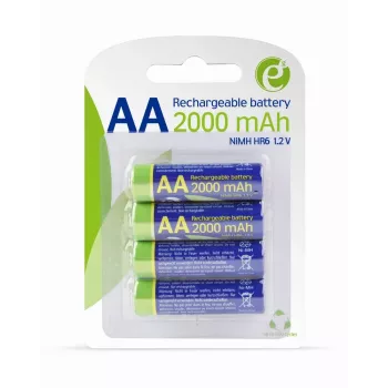 Pilhas recarregáveis GEMBIRD EnerGenie AA 2000 mAh 4 unid. blister