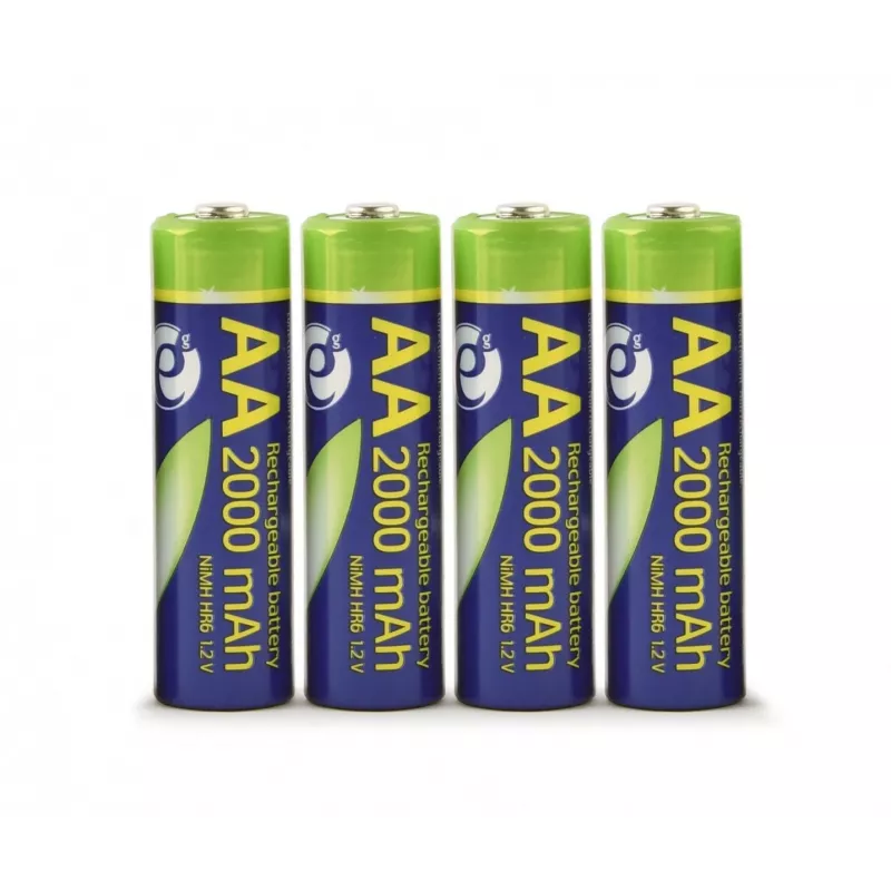 Pilhas recarregáveis GEMBIRD EnerGenie AA 2000 mAh 4 unid. blister