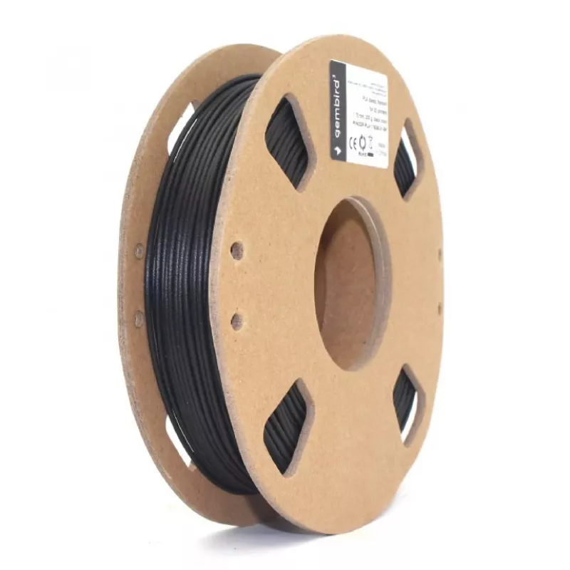 Filamento PLA Gembird 1,75 mm preto 200 g