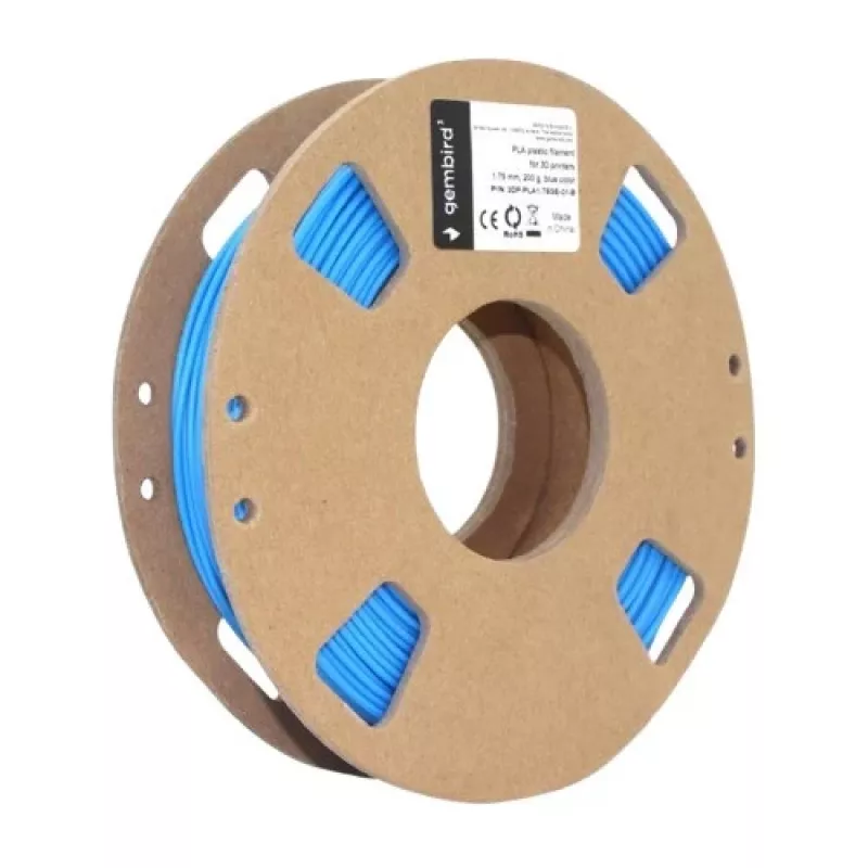 Filamento PLA Gembird azul - 200 g (3D)