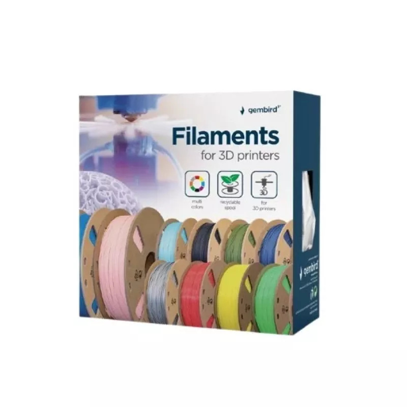Filamento PLA Gembird azul - 200 g (3D)