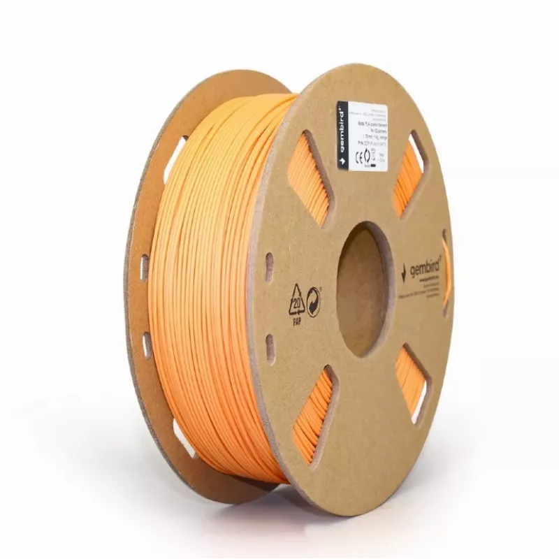 Filamento PLA Gembird mate laranja 1,75mm 1kg