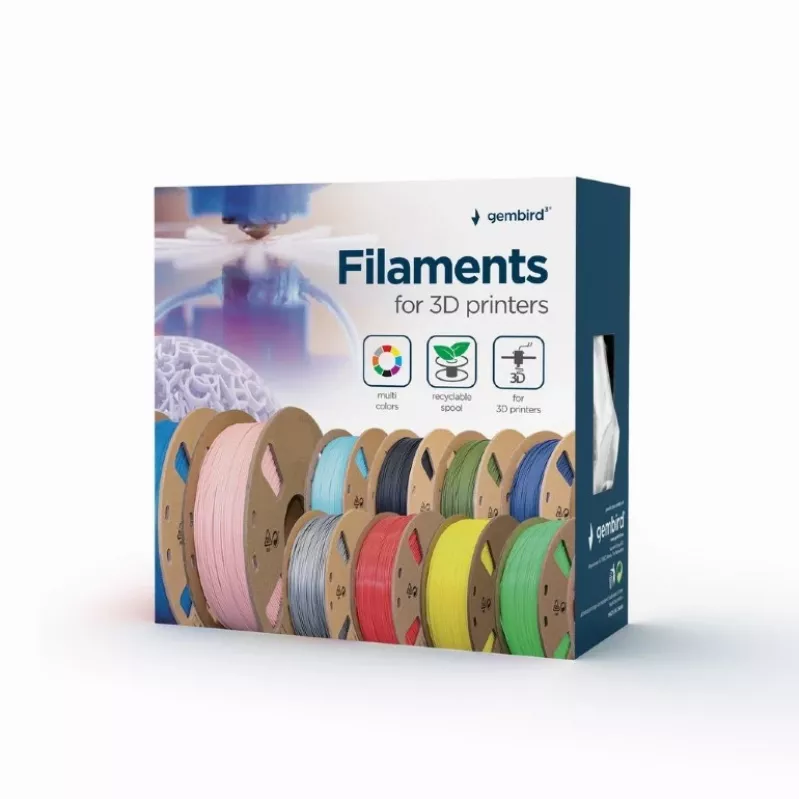 Filamento PLA Gembird mate verde militar 1,75 mm 1 kg 340 m
