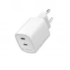 Carregador de parede USB-C de porta dupla Gembird TA-UC-2C-PD45-01-W 45W branco