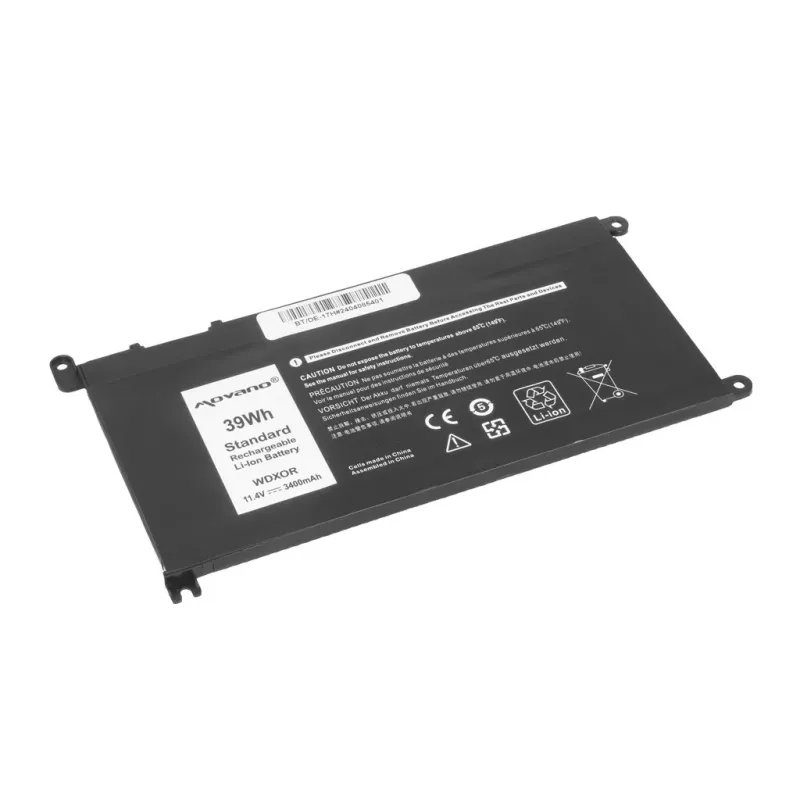MITSU Bateria WDX0R P75F P62F P66F T2JX4 WDXOR para Dell - 3400 mAh (39 Wh)