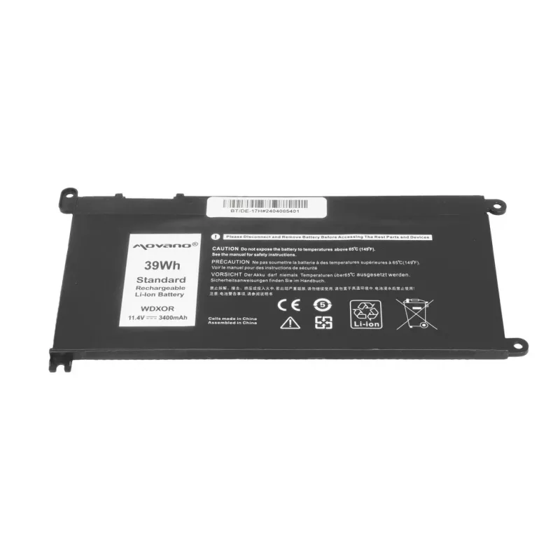 MITSU Bateria WDX0R P75F P62F P66F T2JX4 WDXOR para Dell - 3400 mAh (39 Wh)