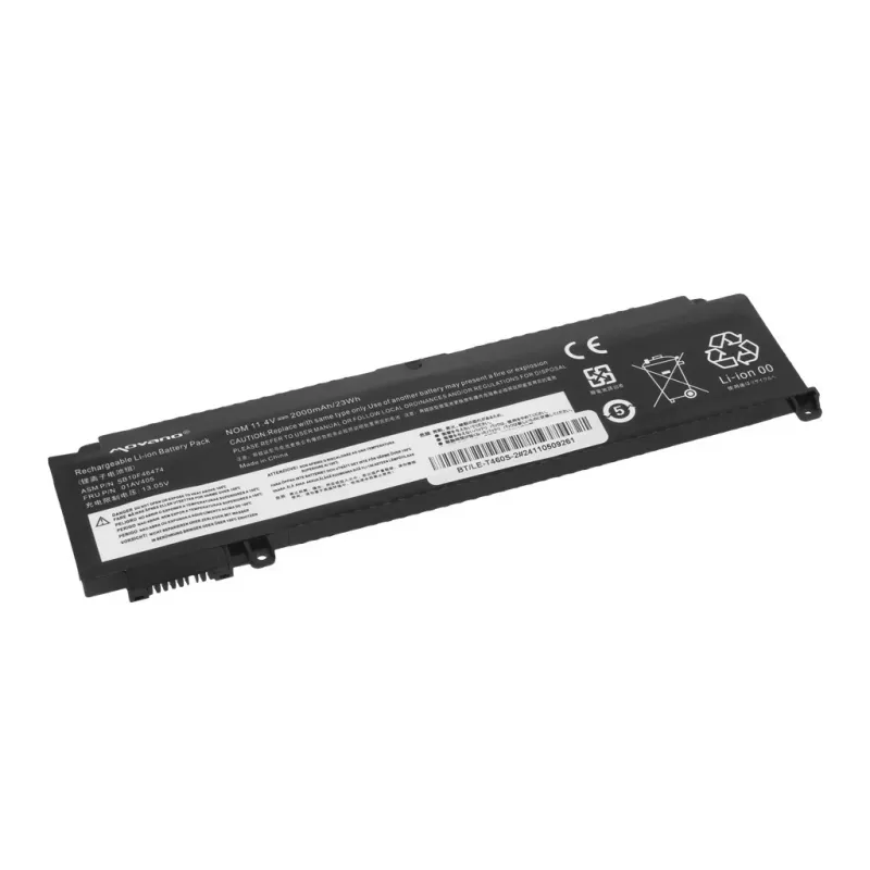 MITSU Bateria para Lenovo ThinkPad T460s T470s - Frontal - 2000 mAh (23 Wh)