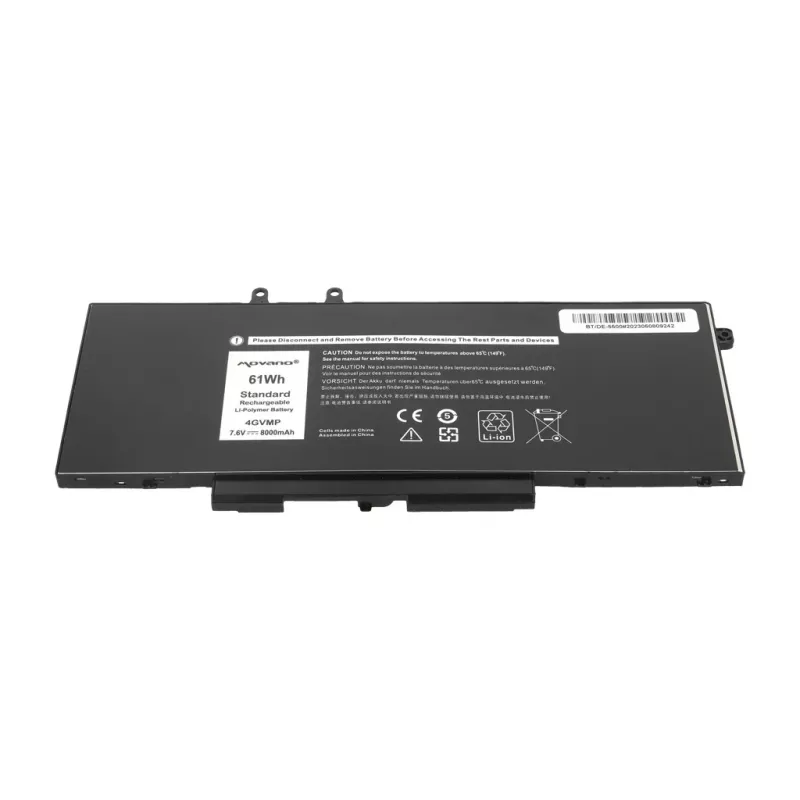 MITSU Bateria 4GVMP para Dell Latitude 5400 5500 - 8000 mAh (61 Wh)