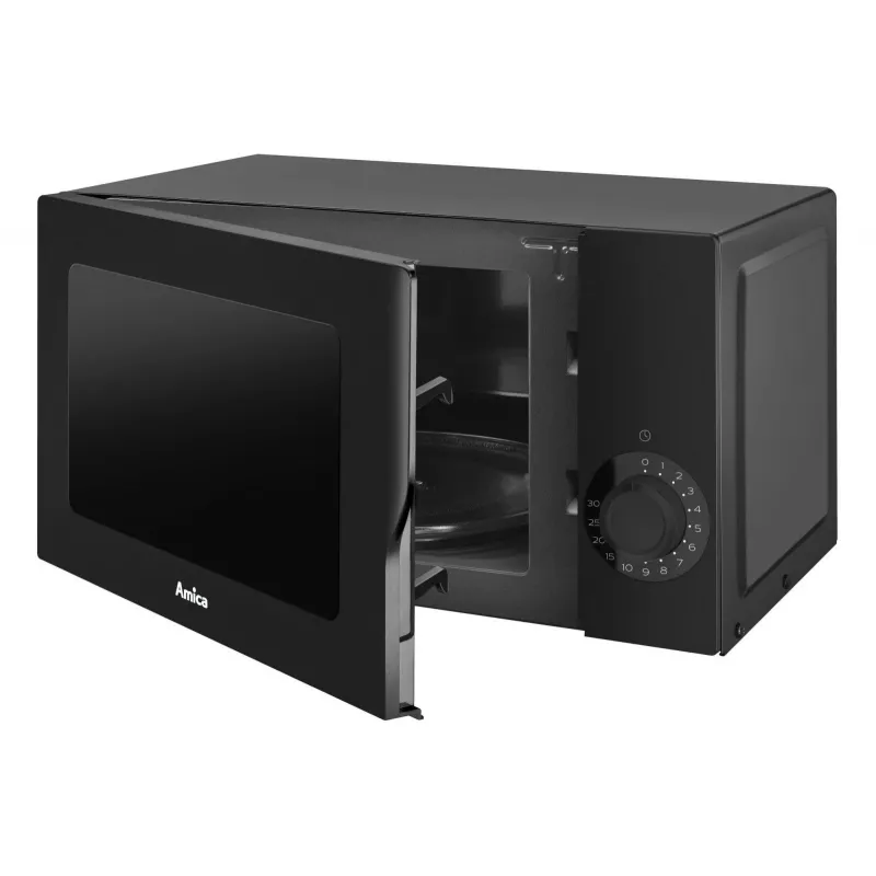 AMICA Micro-ondas AMGF17M2B com grelhador, 17L, 700W, preto