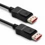 Cabo DisplayPort 2.1 Qoltec 3m 8K 54Gbps macho a macho