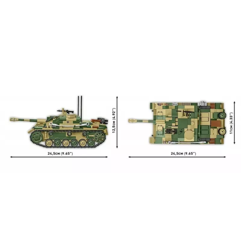 COBI KLOCKI StuG III Ausf. G Conjunto de blocos de construção - 955 peças