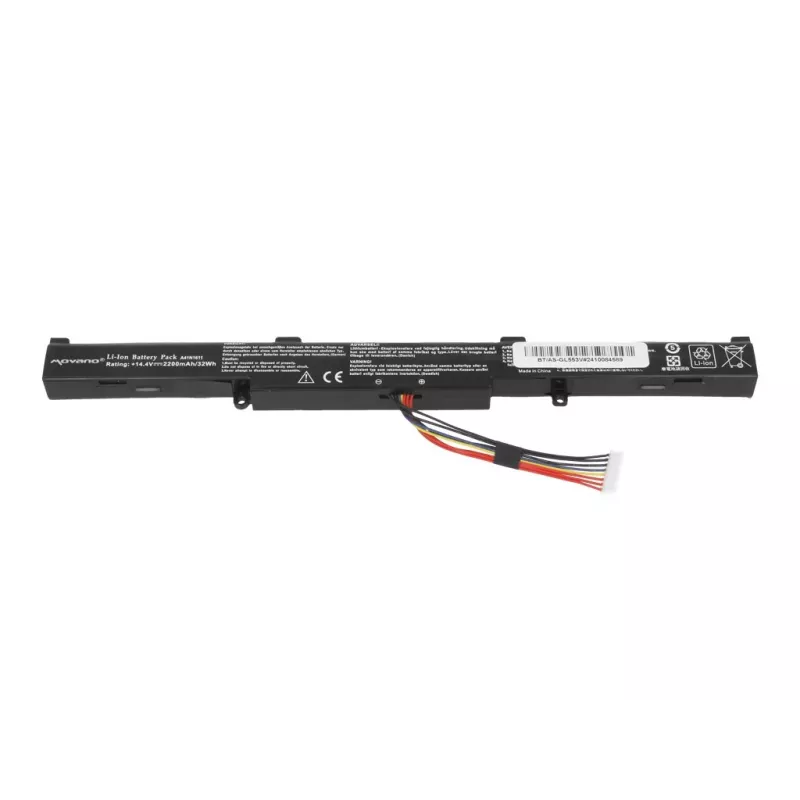 Bateria MOVANO A41N1611 para Asus ROG GL553 GL553VW GL553VD GL553VE GL753V - 2200 mAh (32 Wh)