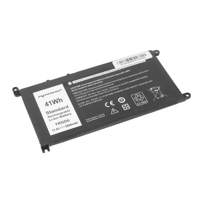 Bateria MITSU YRDD6 para Dell Inspiron 14 5481 5590 - 3600 mAh (41 Wh)