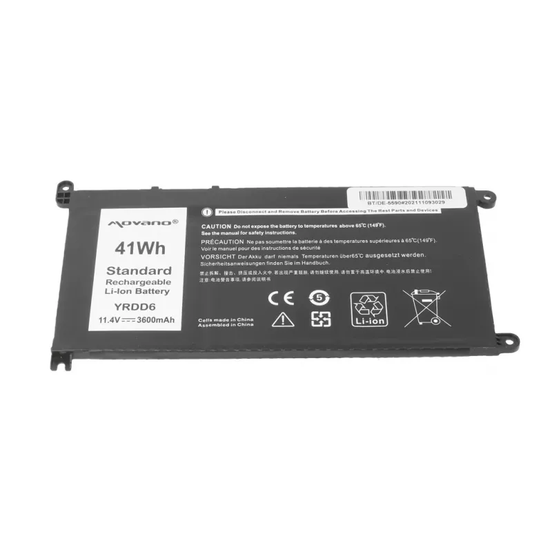 Bateria MITSU YRDD6 para Dell Inspiron 14 5481 5590 - 3600 mAh (41 Wh)
