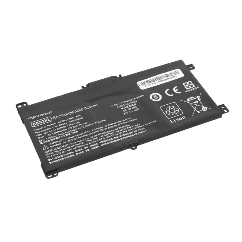 Bateria MOVANO BK03XL para HP Pavilion x360 14-BA - 3400 mAh (39 Wh)