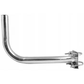 ROBSON Suporte de antena para grade de varanda L500B (50 cm) - aço galvanizado a quente, abraçadeira universal de 38 mm