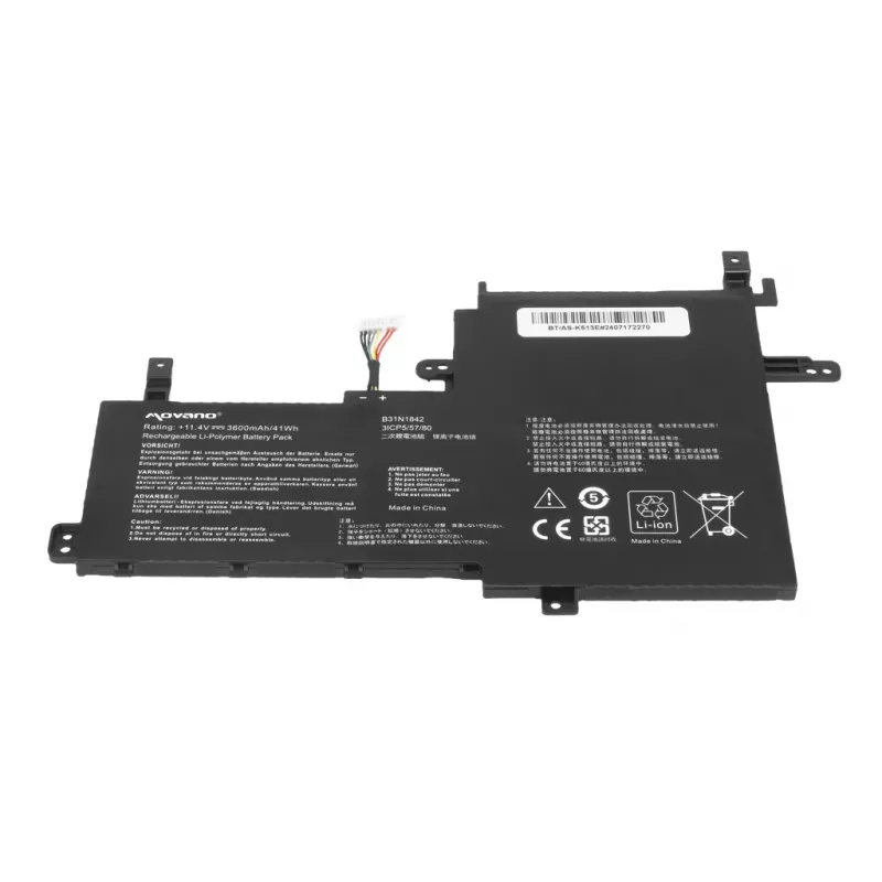 MITSU Bateria B31N1842 para Asus Vivobook K513E M513I S513E V531FA X531F - 3600 mAh (41 Wh)