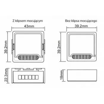 OXT T224 Módulo Relé WiFi Mini 4 Canais Tuya Smart Life Contacto Seco 10A/Canal