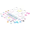 LEAN TOYS Conjunto criativo DIY para fazer elásticos de cabelo sereia com conchas