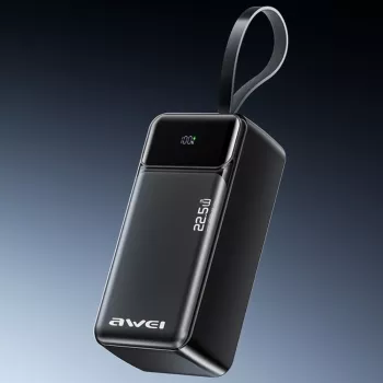 Power bank AWEI PA-105 40000mAh 22.5W PD QC 3.0 USB-C preto