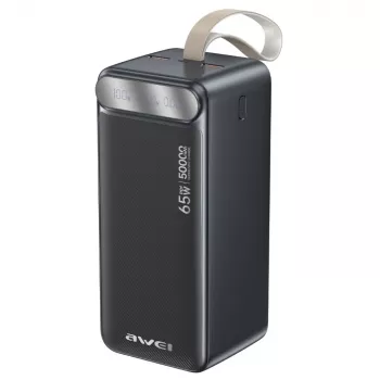 Power bank AWEI PA-81 50000mAh 65W PD 2xUSB-A/USB-C preto