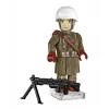 Conjunto de blocos de construção COBI Small Army Battle of the Bulge 1944, 75 peças, 1 figura de soldado dos EUA