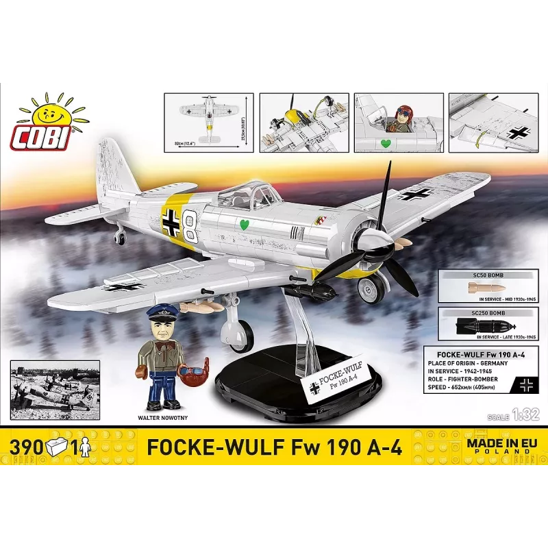 COBI Focke-Wulf Fw 190 A-4 conjunto de blocos