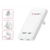 Verbatim Carregador Slim GaN 2 Portas 65W (EU/UK/US) branco