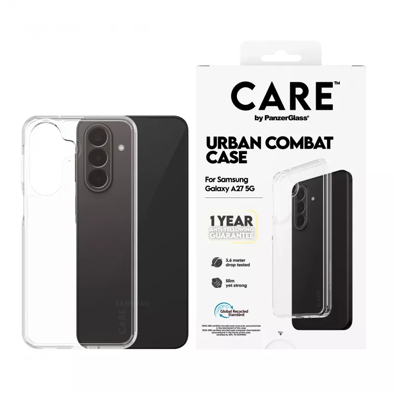 Capa PanzerGlass CARE by Urban Combat para Samsung Galaxy A27 5G - Transparente