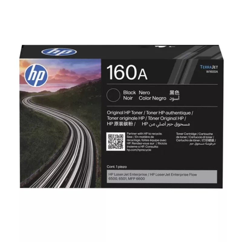 Toner original HP 160A Preto para LaserJet (W1600A)