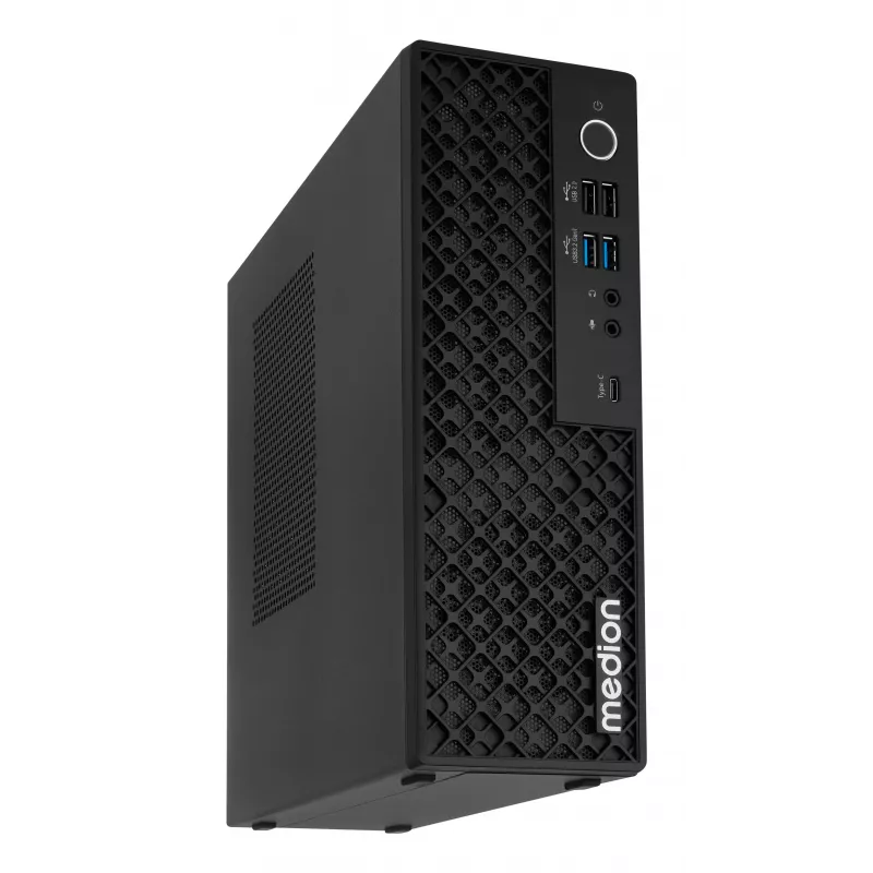 Medion 10026214 PICOWORX T80III MD340101 Mini-PC, Intel Processor N100, 16GB RAM, 512GB SSD, Windows 11 Pro, Wi-Fi 6, preto