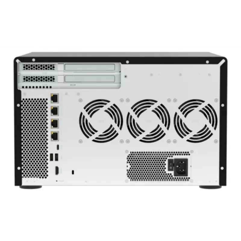 NAS QuTS hero de 12 baías QNAP TVS-h1277AX-R5-16G, 8x 3.5 SATA + 4