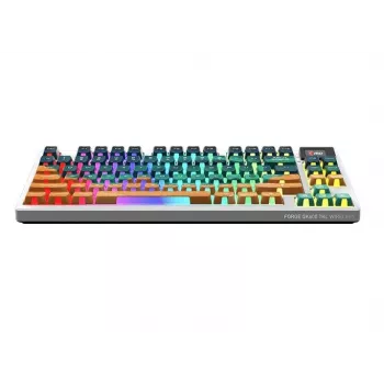 Teclado gaming mecânico sem fios MSI Forge GK600 TKL - Mars US ANSI, Tri-Mode, Forge Switches hot-swappable, RGB por tecla, keycaps PBT