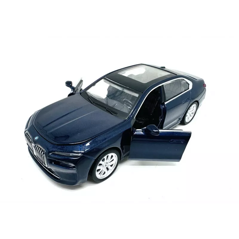 PULIO Auto MSZ 1/32 BMW i7 Carro de Modelo Die-Cast com Luz e Som