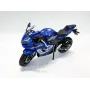 PULIO MSZ 1/12 Suzuki GSX-R1000 Modelo de Mota Diecast Azul