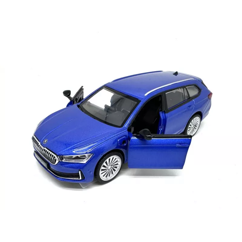 PULIO 1:35 Skoda Superb Combi Carro de Modelo Die-Cast com Luz e Som