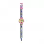 PULIO Relógio Analógico em Lata - Disney Minnie Mouse, Pulseira de Pele PU Rosa, Movimento de Quartzo, Caixa de Metal de 30mm, Resistente a Salpicos, Menina a partir de 6 Anos
