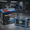 Carregador de baterias inteligente Qoltec 52669 12V 6A com função de reparação para AGM GEL LiFePO4
