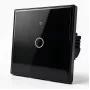 Interruptor de luz Smart Touch Qoltec 1 canal Wi-Fi temporizador Tuya branco