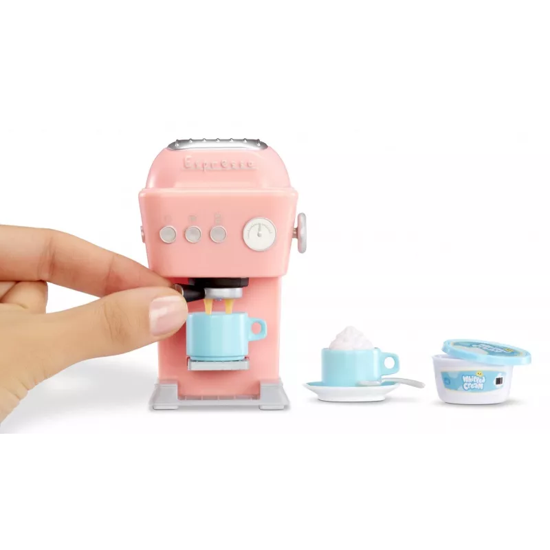 MGA Miniverse Make It Mini Máquina de café expresso Conjunto de construção DIY colecionável
