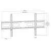 MACLEAN MC-420 Suporte de parede fixo para TV para ecrãs 43-120