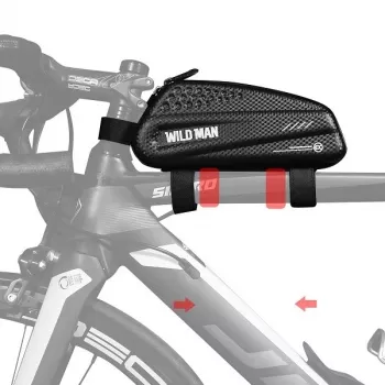 Bolsa de quadro de bicicleta WILDMAN EX 1L preta