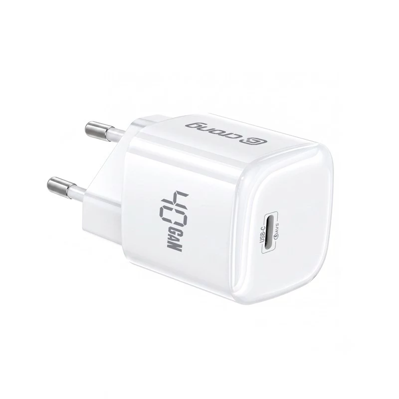 CRONG NEO Carregador de Parede GaN 40W USB-C PD 3.2 com AVS - Branco
