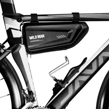 WILDMAN E4 Bolsa de Quadro para Bicicleta L 1,5L Preto