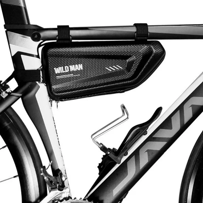 WILDMAN E4 Bolsa de Quadro para Bicicleta L 1,5L Preto