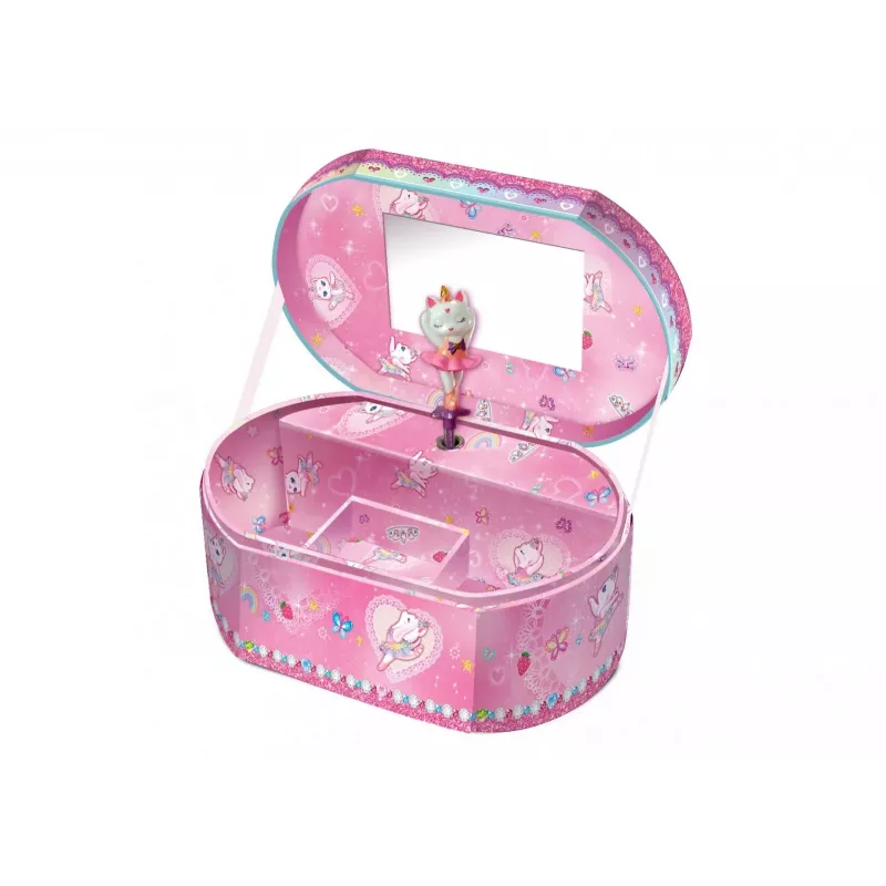 PULIO Caixa de Música Oval - Gata Bailarina Pecoware
